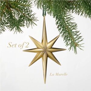 Set of 2 | Brass Star Ornament - Hearth & Hand™ with Magnolia